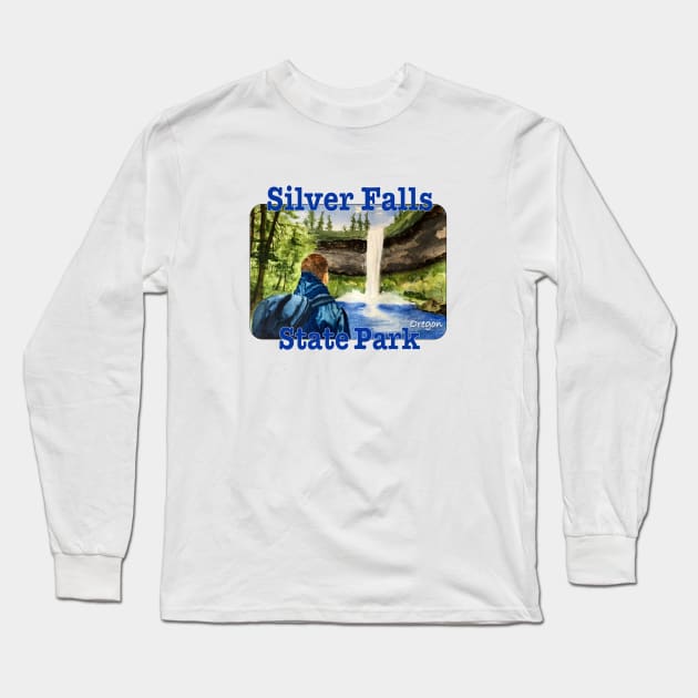 Silver Falls State Park, Oregon Long Sleeve T-Shirt by MMcBuck